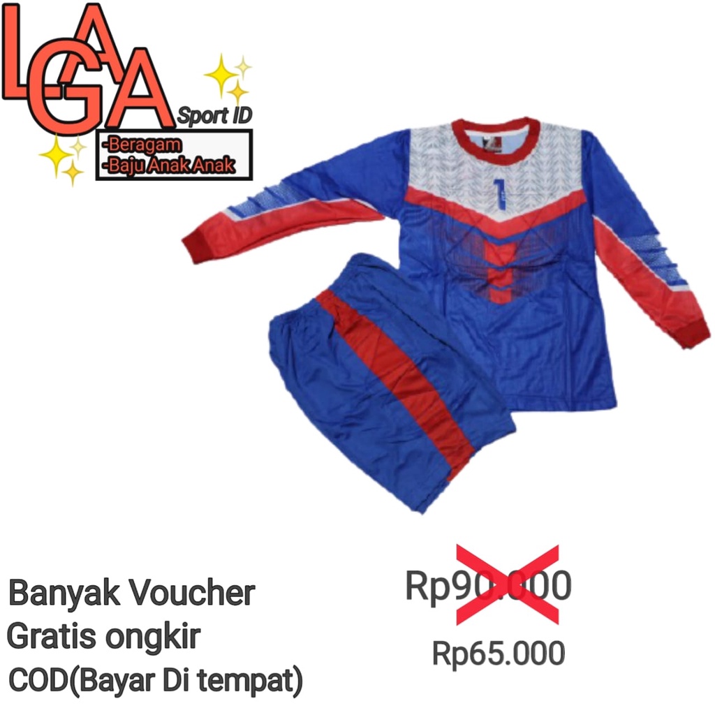 LAGA SPORT ID Setelan Baju kiper Anak Laki Laki Baju Kiper Futsal Baju Bola  ALL SIZE XL