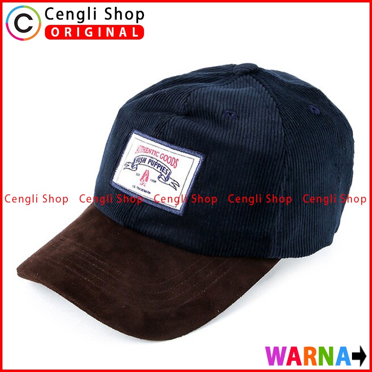 TOPI HUSH PUPPIES ORIGINAL CASUAL CAP BRANDED KEREN HM01