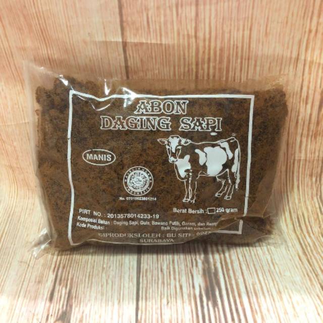 Abon Daging Sapi 250 gr /100 Gr Surabaya bu Siti