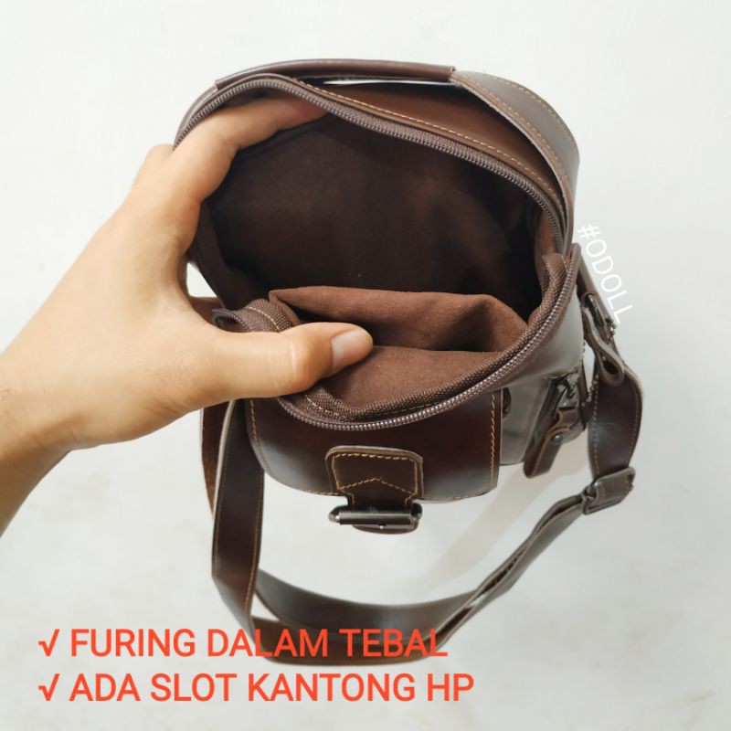 Tas Selempang Pria Kulit Asli