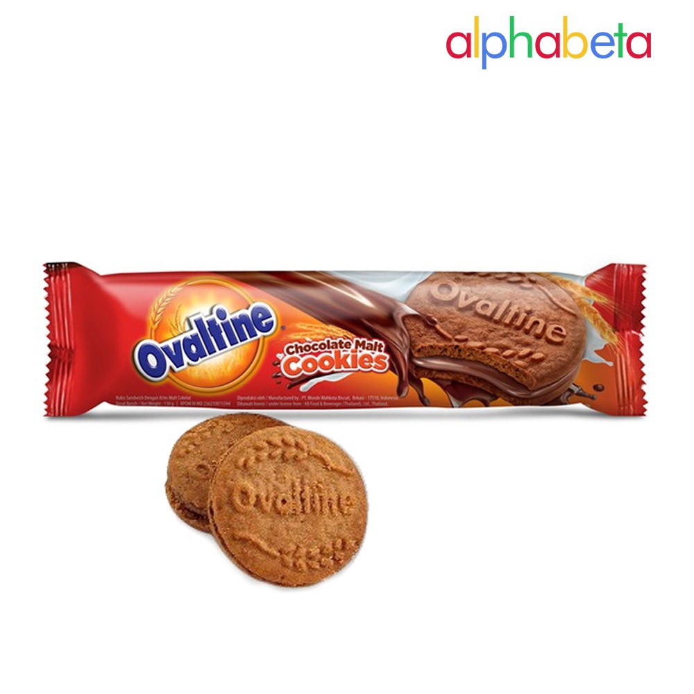 Jual OVALTINE CHOCOLATE MALT COOKIES GR SNACK BISKUIT CREAM COKELAT Shopee Indonesia