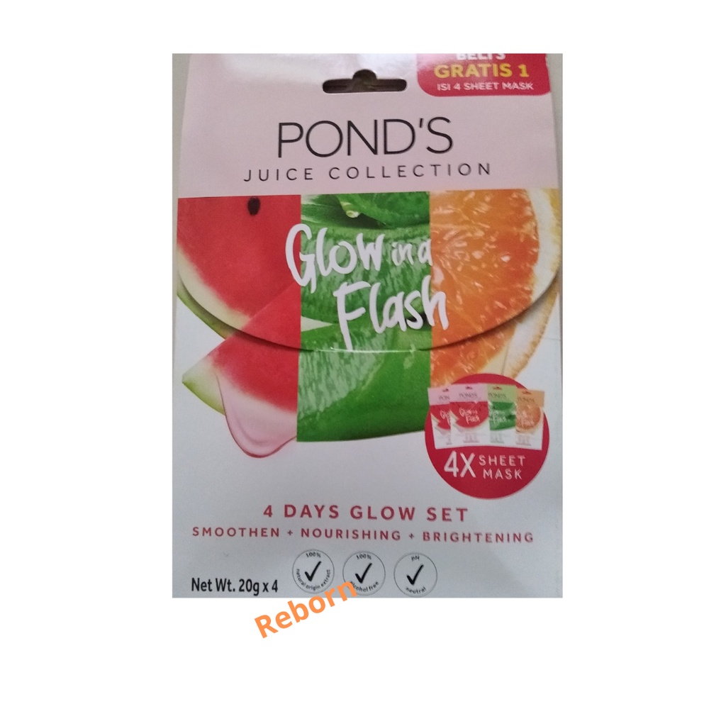 PONDS JUICE MASK BUNDLE PACK BELI 3 GRATIS 1