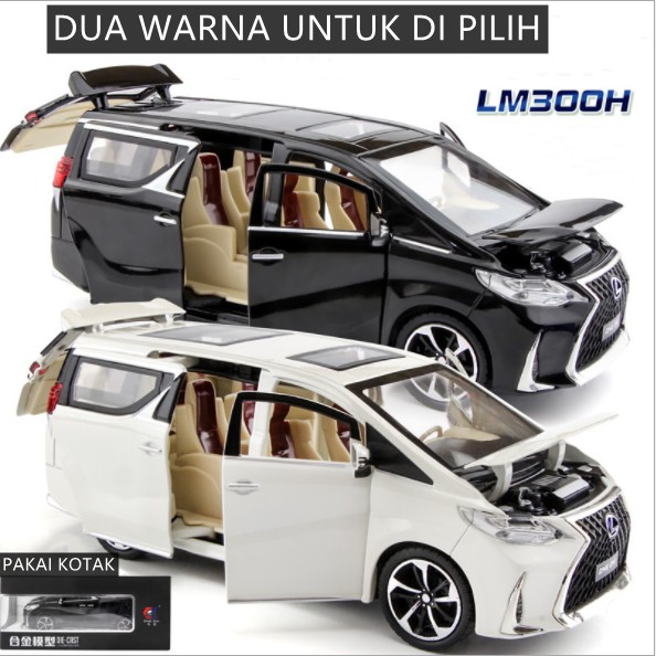 [TULALA SHOP]MOBIL BESI/Mobil-mobilan/Diecast XLG mobil Lexus LM300H 1/24 METAL besi light sound mainan anak