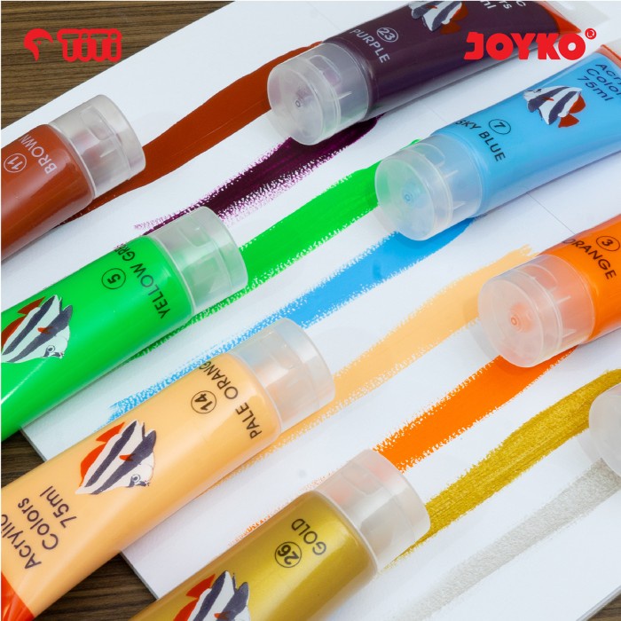 Acrylic Color Cat Akrilik Joyko TiTi Tube ACC-75ML 75 ml