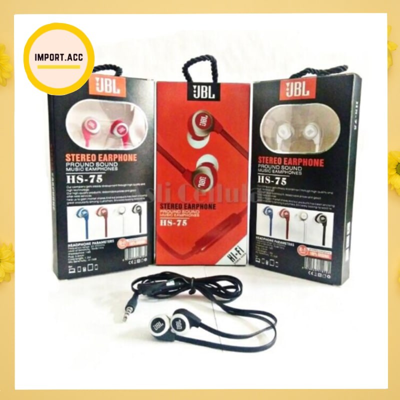 Handsfree HS75 Stereo Music Premium Quality