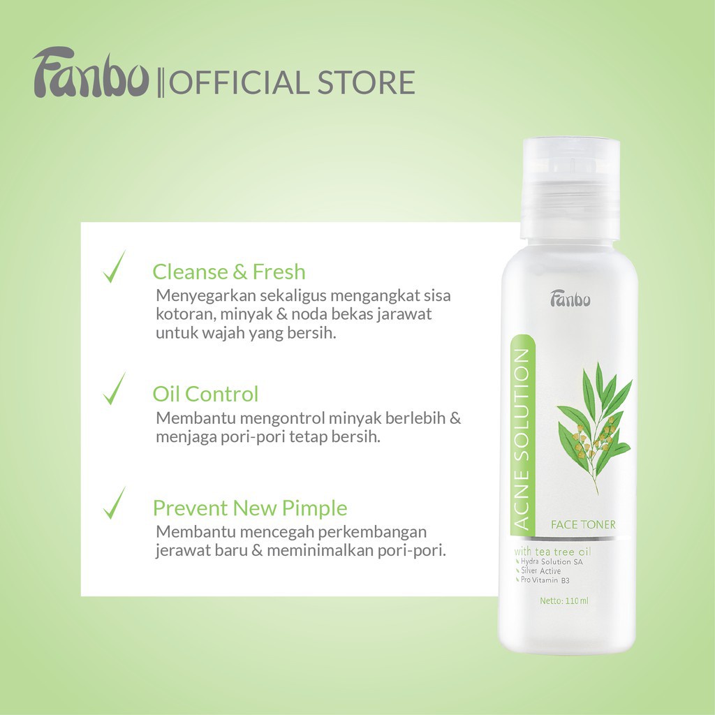 Fanbo Acne Solution ( Toner, Facial Foam,Acne Gel )