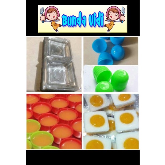 Paket Cetakan Puding Telur Ceplok / Kue Mangkok / Pudding Telor Ceplok / Cetakan Kue Talam Apem