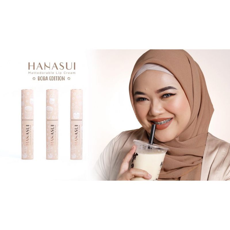 HANASUI LIP CREAM BOBA EDITION MATTEDORABLE~LIP CREAM VELVET MATTE