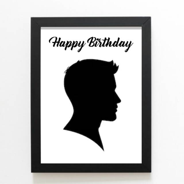 Desain Siluet  / Hadiah Wisuda  Anniversary Ulang Tahun