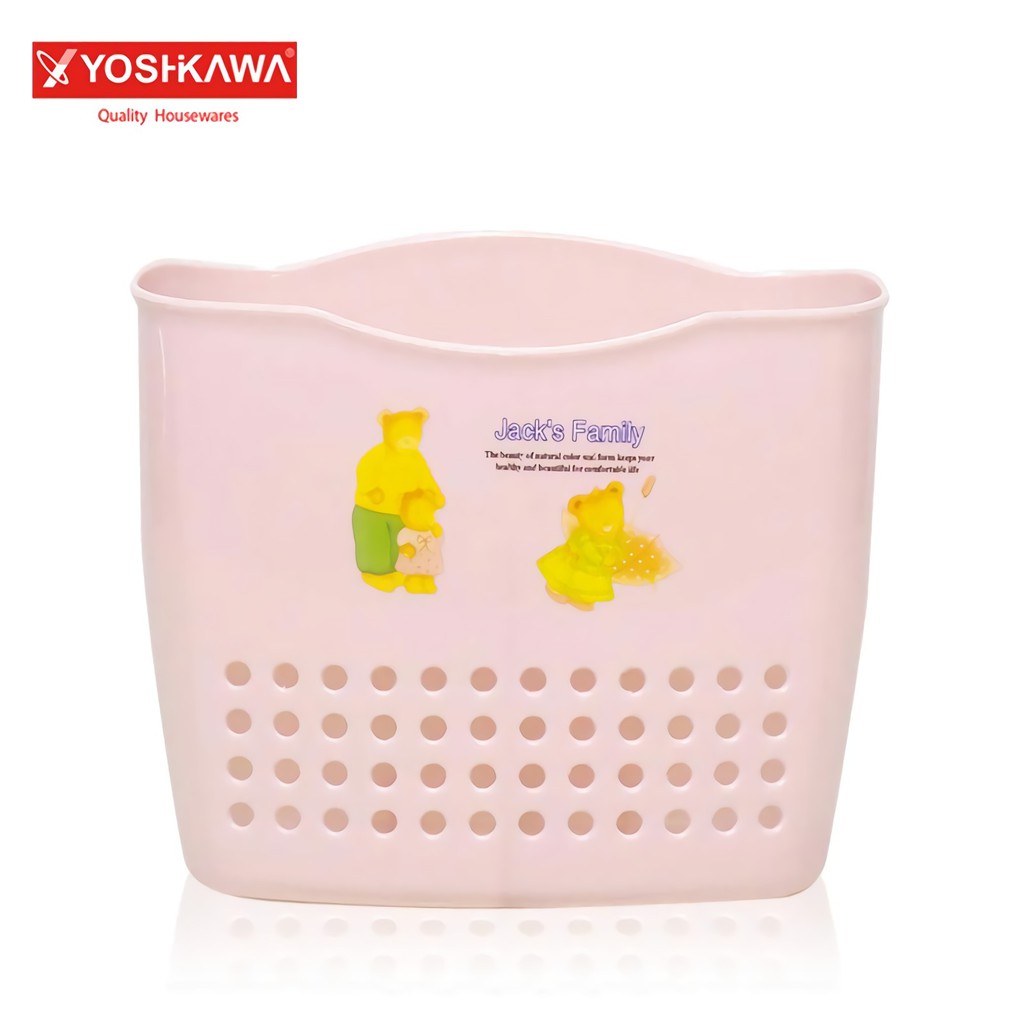 

YOSHIKAWA Tempat Sendok Cutlery Storage Jacks Family EVL-K-59 Pink
