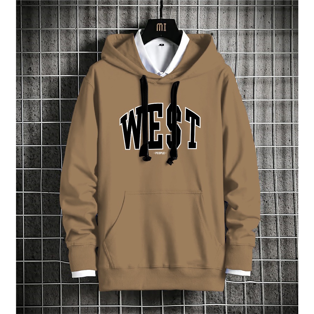 Hoodie Pria / Hodie Pria / Jaket Pria / Sweater Hoodie WEST Bahan Fleece UK L-XL