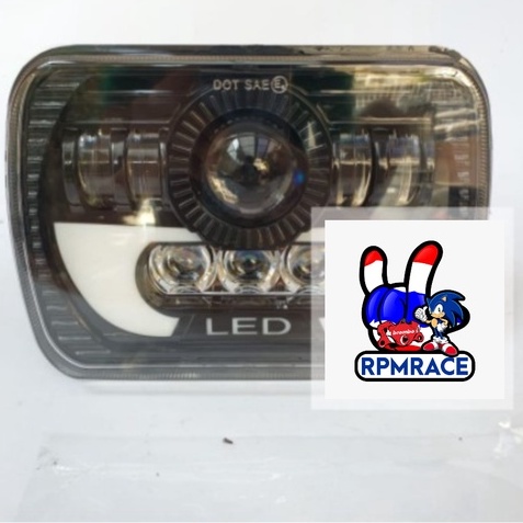 Lampu DAYMAKER LED Kotak Jeep Panah Feroza L300 Taft dll / Lampu depan daymaker Harga 1pc