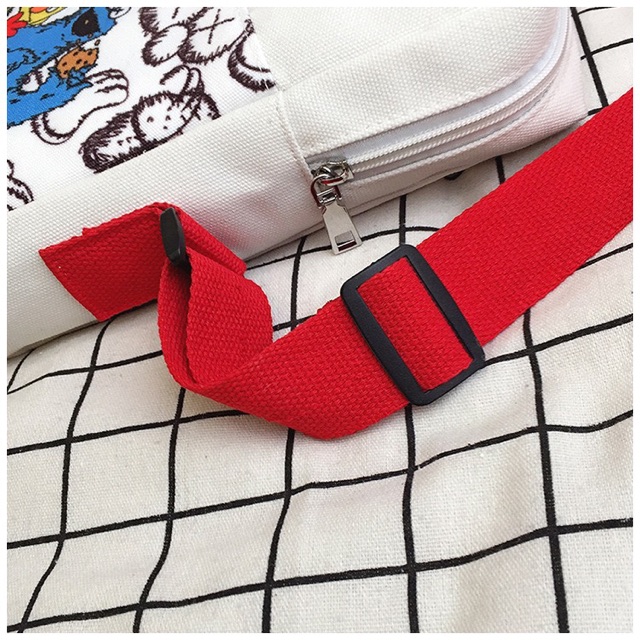 Tas Selempang Kanvas Korea Wanita Import 01