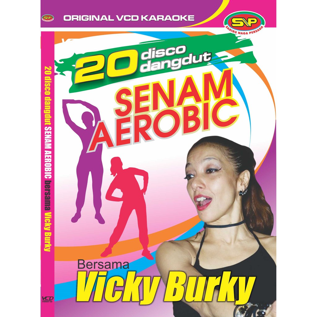 Vcd original senam aerobic ( vicky burky ) 20 disco dangdut nonstop