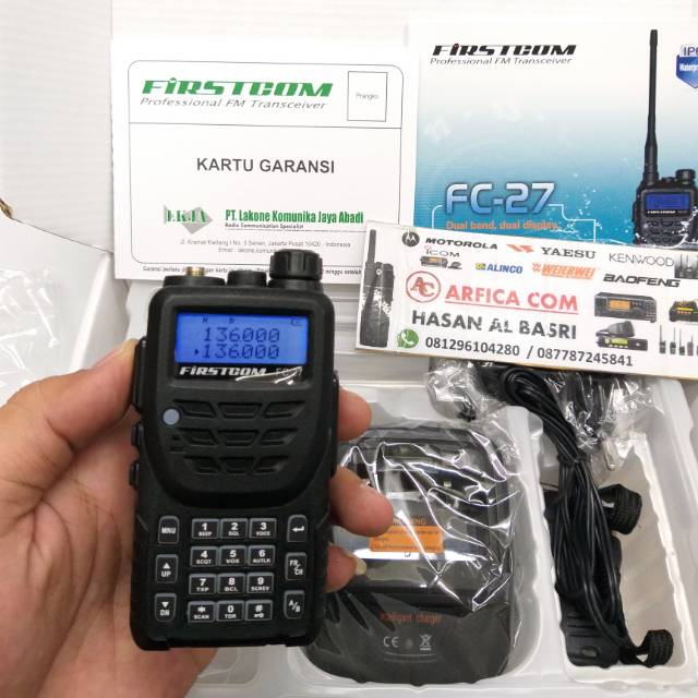 HT FIRSTCOM FC 27 DUALBAND - HT FIRSTCOM FC-27 WATERPROF DUALBAND MURAH
