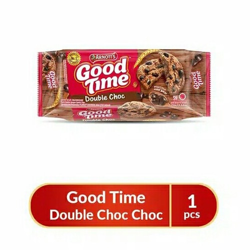 Goodtime Good Time Double Choc Choco Chocolate Chocochips 72gr 72 Gram Snack
