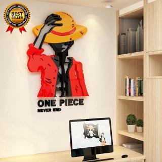Stiker Dinding Desain One Piece Anime Bahan Akrilik untuk Stiker Dinding Desain One Piece Anime Bahan Akrilik untuk