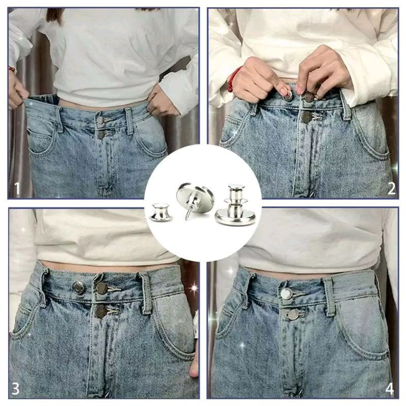 Kancing Celana Ajaib Perfect fit button CELANA Jeans Jean kekecilan kebesaran kancing serbaguna