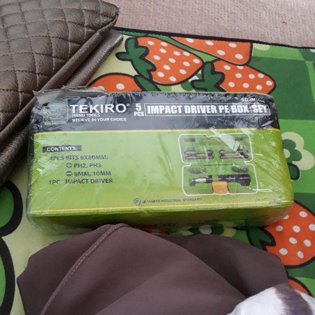 Obeng Ketok Set 5 Pcs Tekiro - Tekiro Obeng Getok Set 5 Pcs - Impact Driver Obral Murah