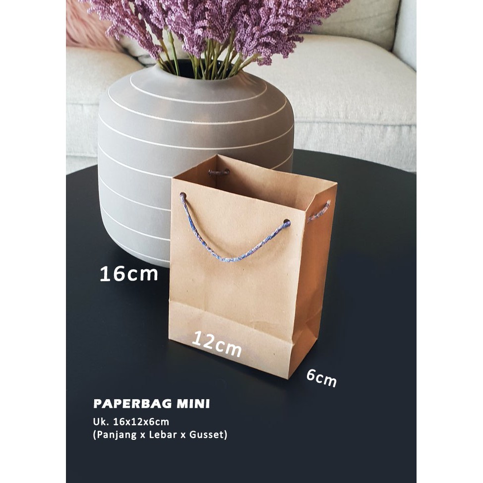 Jual Paper Bag Coklat Polos Kecil Mini Packing Souvenir Wedding