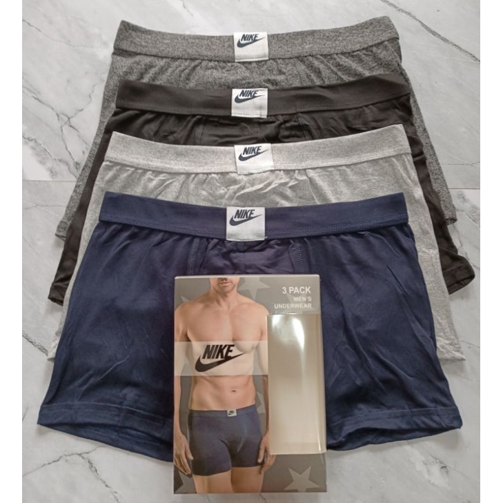 3PCS BOXER IMPORT PREMIUM CELANA DALAM SIZE M,L,XL, XXL