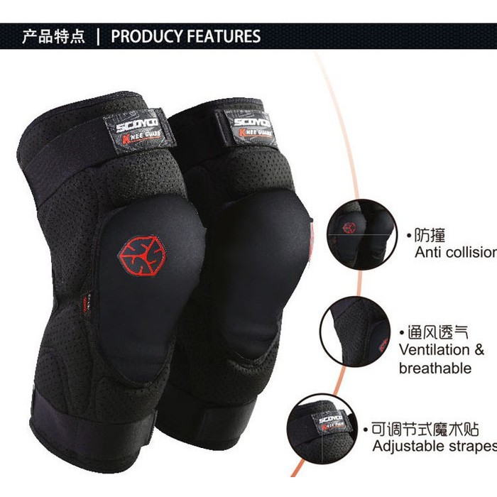 Deker Decker Kneepad Scoyco K16 Pelindung Lutut kaki Protective Protector dekker