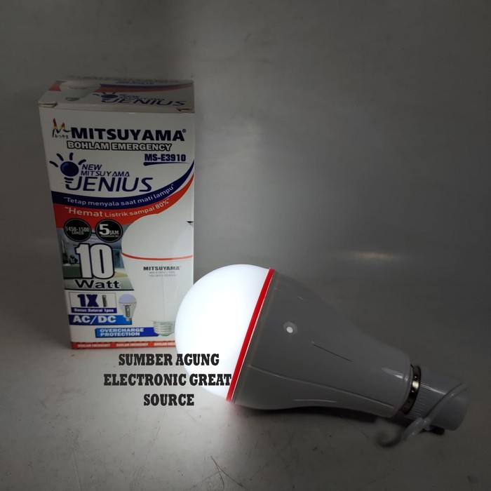 Mitsuyama MSE3910 3910 Lampu Jenius Baterai Bisa Diganti Emergency