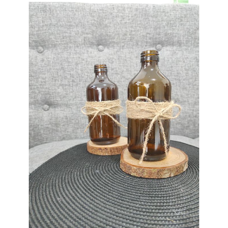 mini vas coklat /vas aesthetic/ Vas kaca coklat/ vas 250 ml/ vas botol