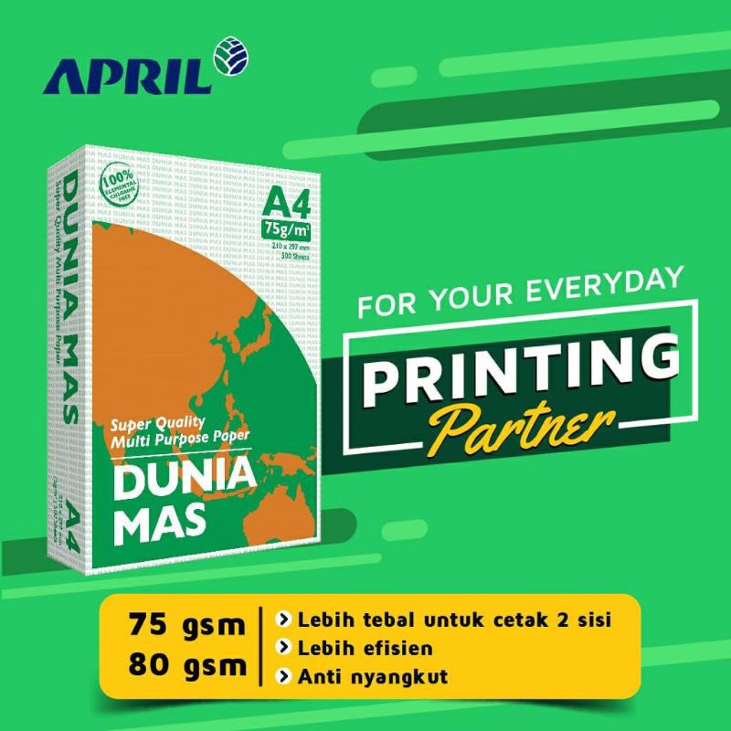 

bib Kertas A4 75 Gram SIDU