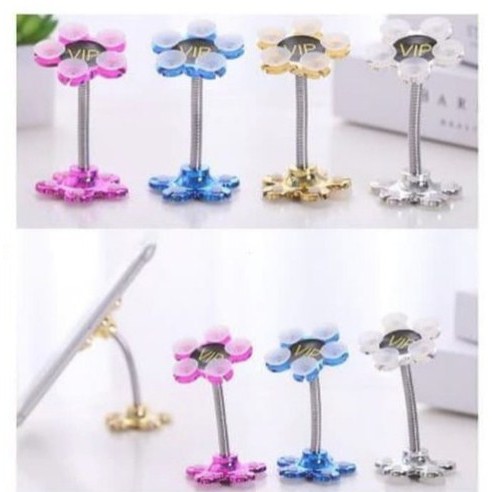 Holder HP Mobile Smart FLOWER BUNGA Stand Stick Phone Universal