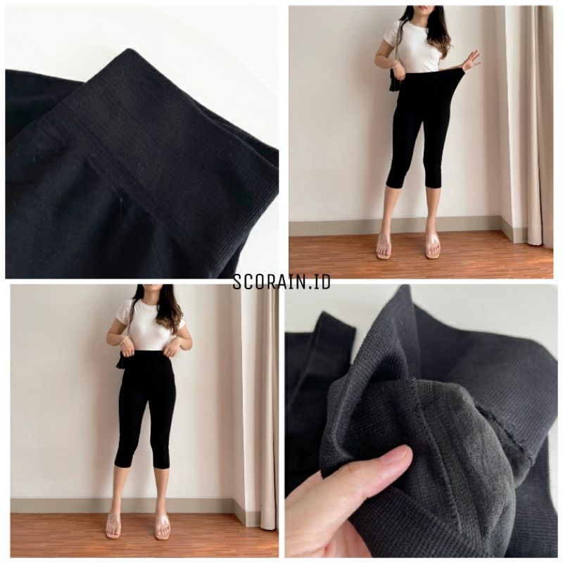 CELANA LEGGING SELUTUT HITAM POLOS WANITA DEWASA REMAJA | CELANA LEGGING STRET IMPORT HITAM POLOS TEBAL MURAH READY JAKARTA