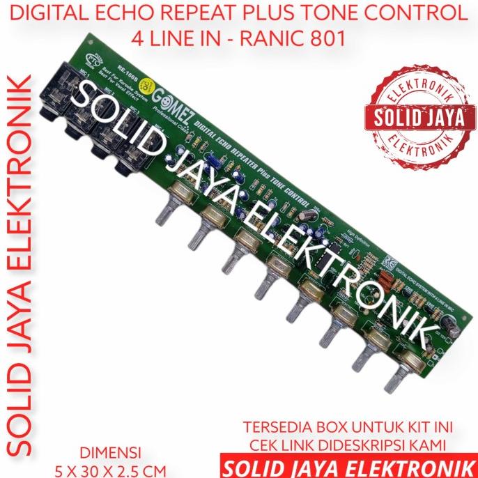 KIT DIGITAL ECHO REPEATER PLUS TONE CONTROL GOMEZ MIC REPEAT RANIC 801