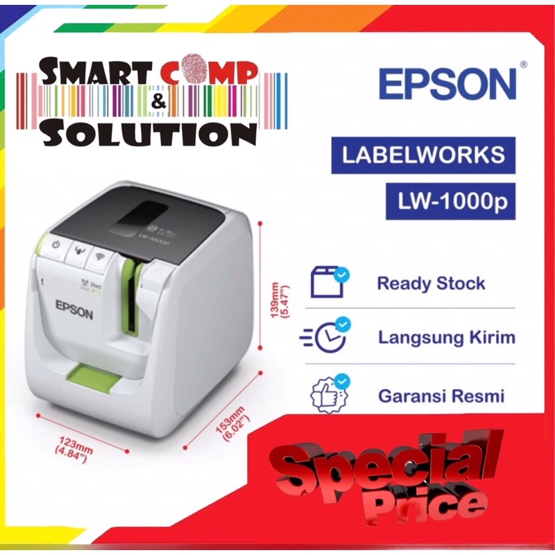 Resmi Printer Epson LabelWorks LW 1000P Wifi