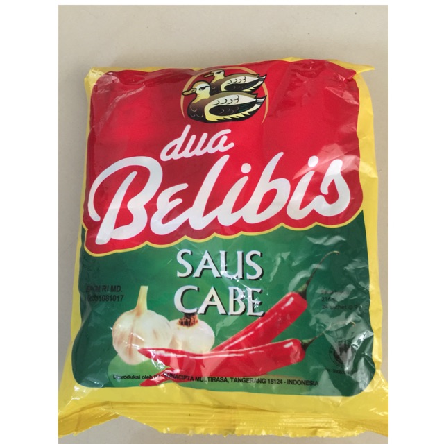 Saos Sambel Dua belibis 24 sachet Saus cabe 9 gr