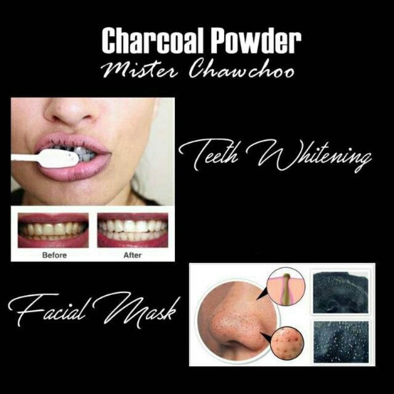 SIZE BESAR PEMUTIH GIGI TEETH WHITENING Actived Charcoal Powder ORIGINAL