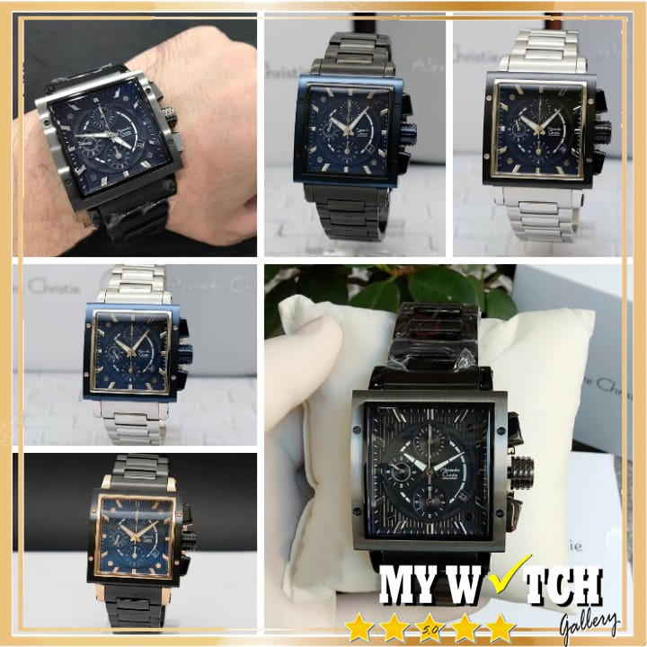 Alexandre Christie  AC 6182 MC Jam Tangan Alexander Christie Pria Original Diameter 3,9 cm