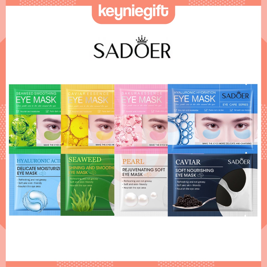 Sadoer Eye Mask Masker Mata Golden Sakura Caviar Eyemask SR005