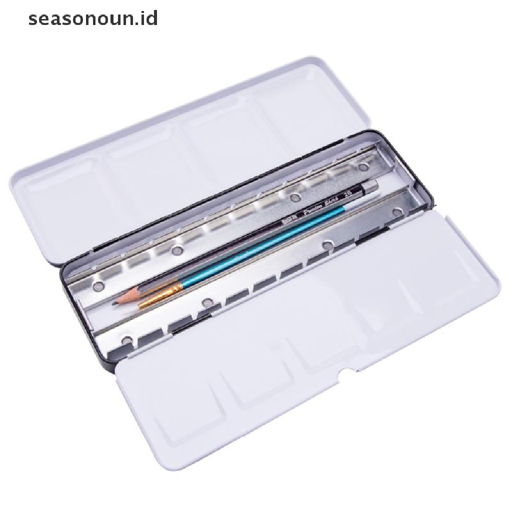 (seasonoun) Kotak Palet Cat Air Kosong Warna-Warni Untuk Melukis