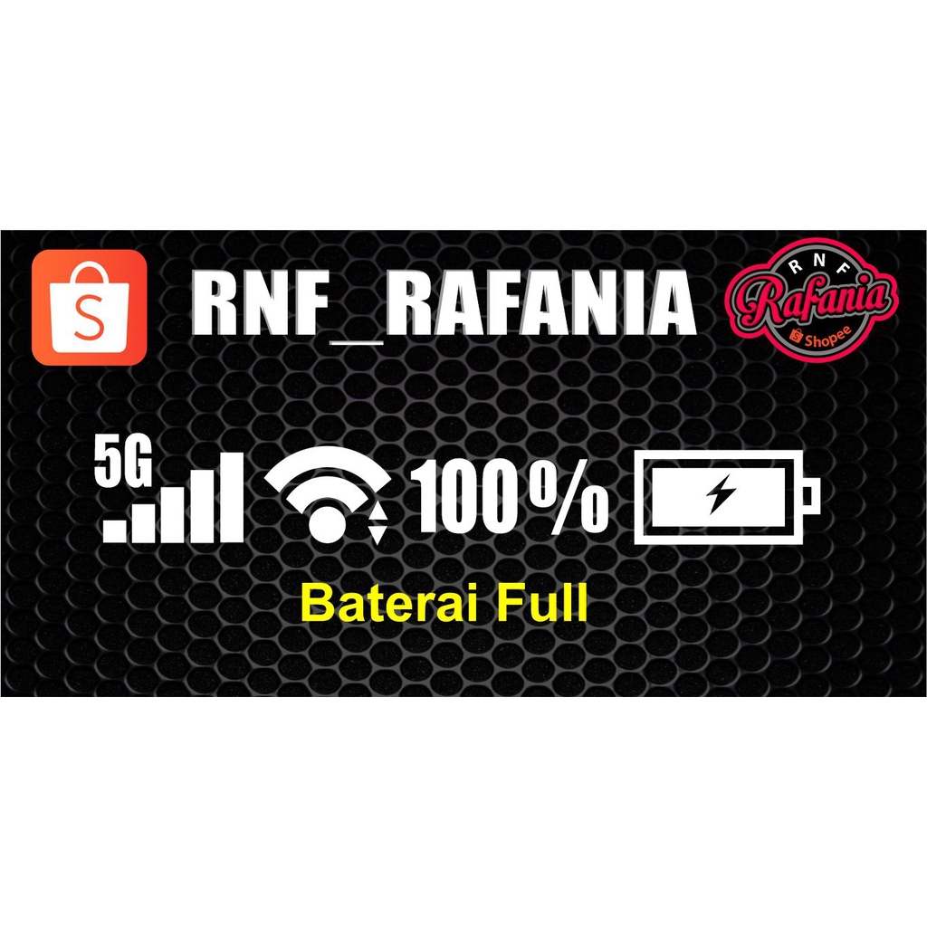 Sticker Baterai wifi sinyal HP phone keren murah