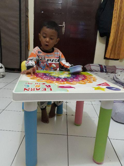 Meja Set Anak Claris Meja Belajar Anak Abjad