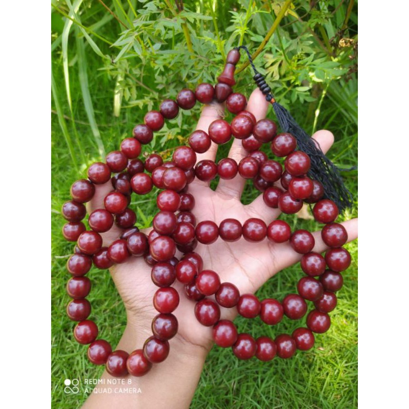 tasbih buah pocok/ buah gebang 12 mm