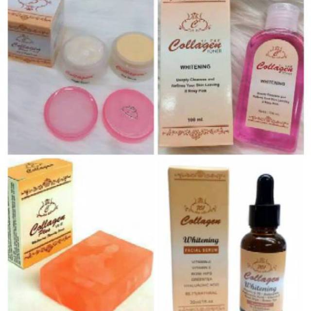 Paket cream collagen ori 5in1 + serum ( paket coll lengkap )