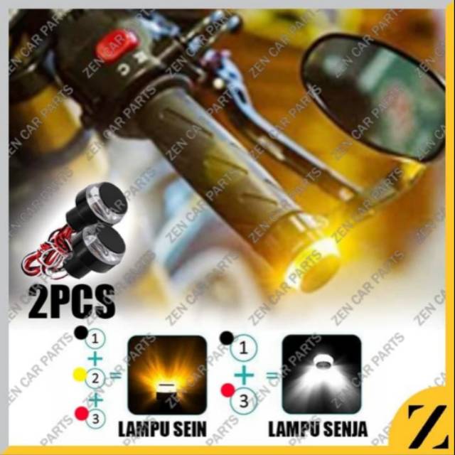 LAMPU JALU STANG MOTOR LED DRL MOTOR BISA JUGA SEIN