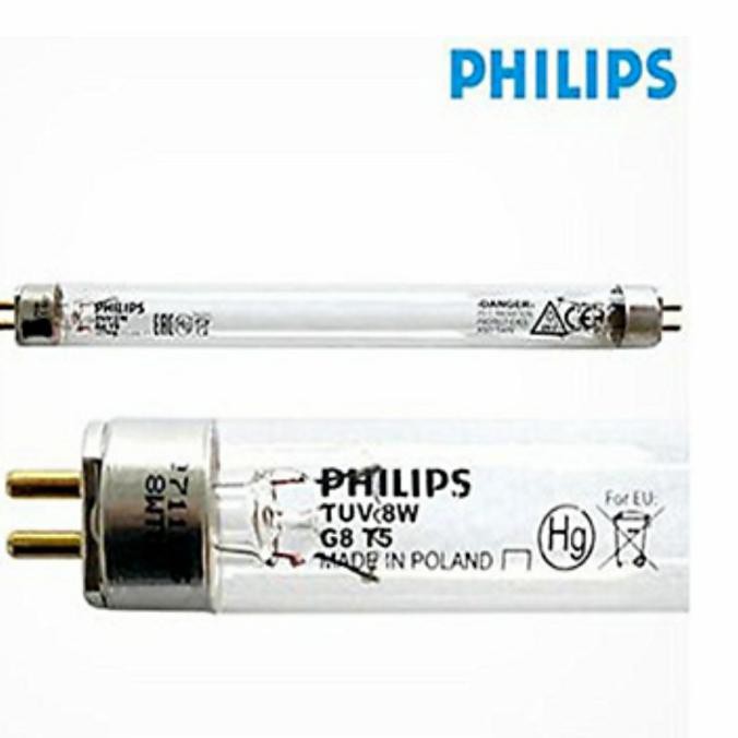 Lampu Set TUV 8W T5 / Lampu UVC Kuman Germicidal