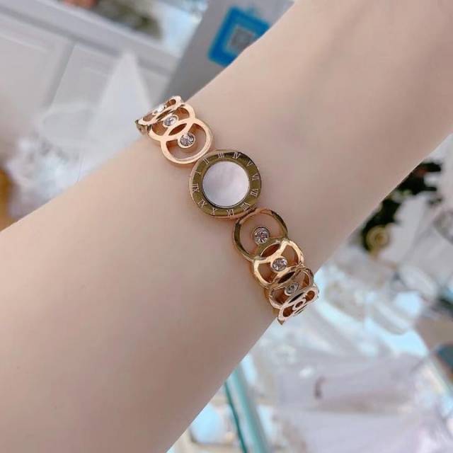GELANG 100% TITANIUM IMPORT BVL ANTI KARAT DAN ANTI LUNTUR