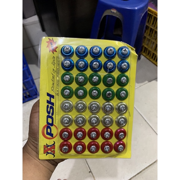 baut plat nomer warna warni baut obeng universall serba guna