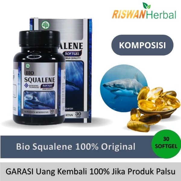 Obat Kejang Ayan Epilepsi Anak Dewasa Herbal Bio Squalene Softgel 100% Original Bpom