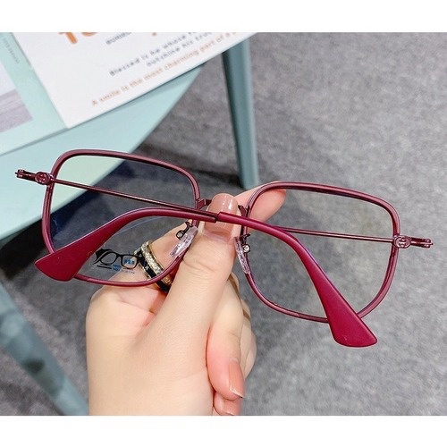 Kacamata Myopia Graded 50 100 150 200 250 300 350 400 450 500 550 600 Bahan Metal Gaya Retro Untuk Pria Dan Wanita