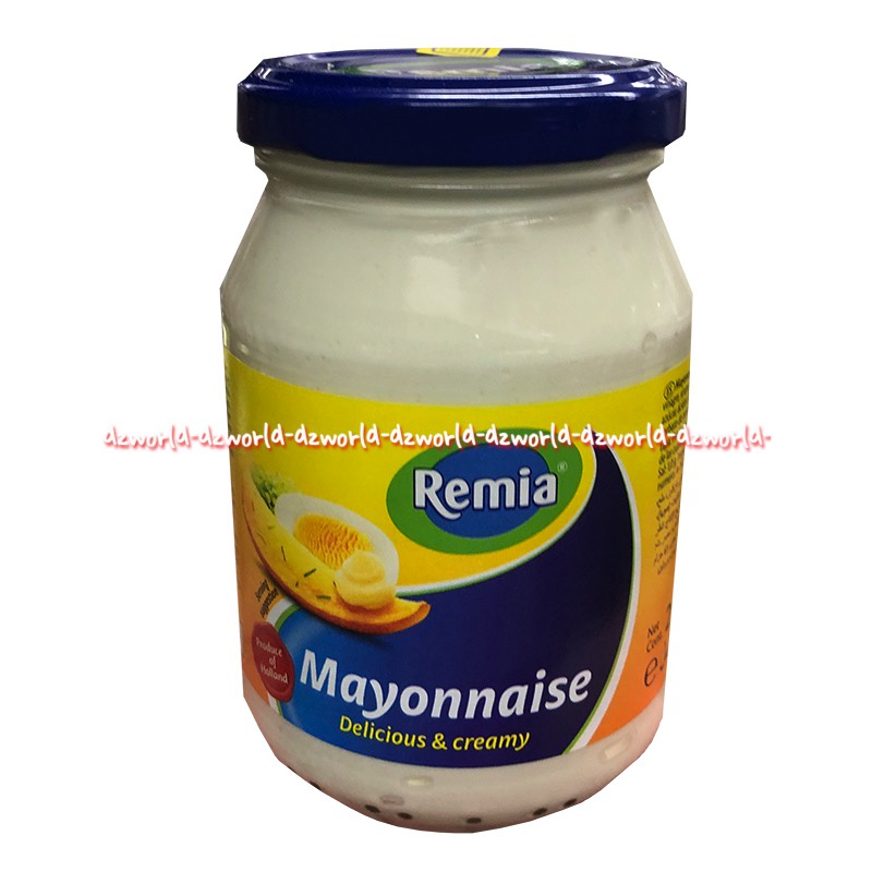 Remia 214gr Mayonnaise Delicious &amp; Creamy Mayonnaise Light Mayones Botol Jar Remya