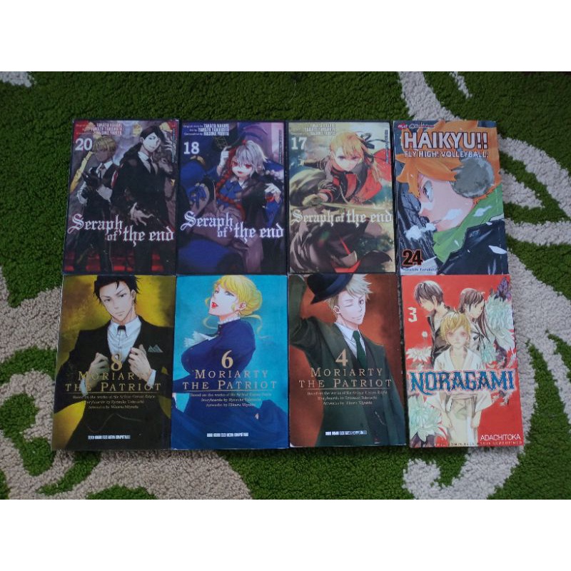 Preloved komik ‼️𝙁𝙍𝙀𝙀𝙂𝙄𝙁𝙏‼️, komik owari no seraph/ seraph of the end, Moriarty the patriot, Noragam